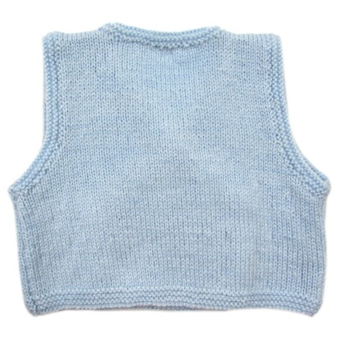 Gilet sans manches 1 mois bébé garçon vu de dos