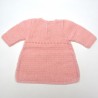 Robe bébé fille 1 mois à manches longues tricot