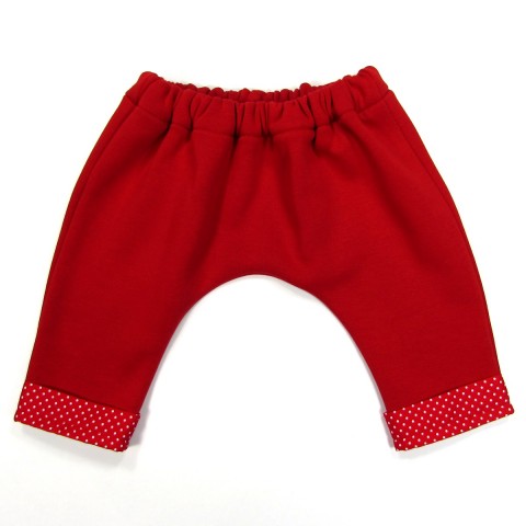 Pantalon sarouel rouge pour bébé mixte hiver