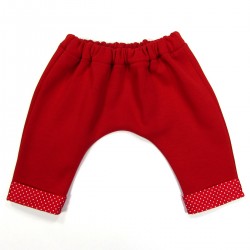 Pantalon sarouel rouge pour bébé mixte hiver