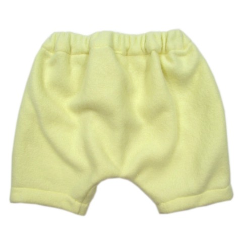 Pantalon sarouel velours jaune bébé mixte 1 mois et 3 mois