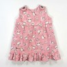 Robe chasuble en coton rose imprimé 1 mois bébé fille