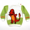 Pull bébé garçon 24 mois avec un dinosaure sur le devant en tricot