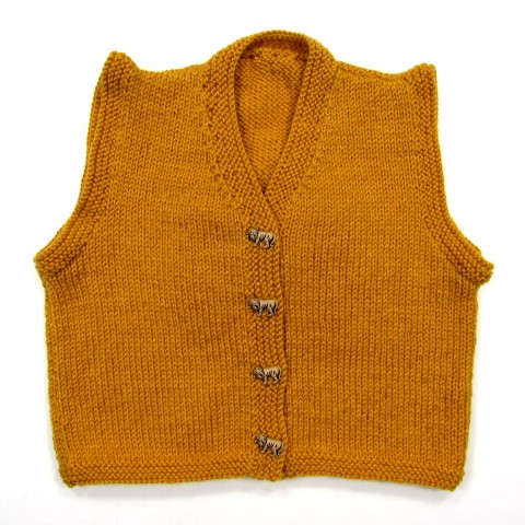 tricot gilet sans manche 6 mois