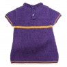 tunique dos fermeture par 3 boutons violet assortis bébé fille 24 mois