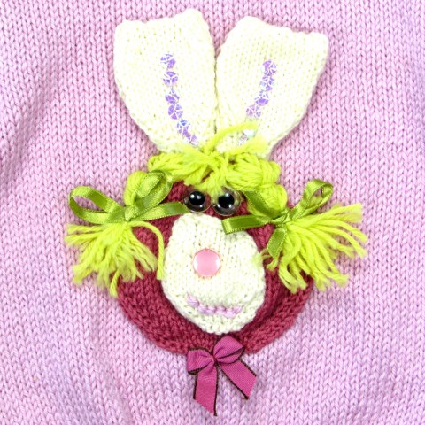 Pull lapin longues oreilles bébé fille