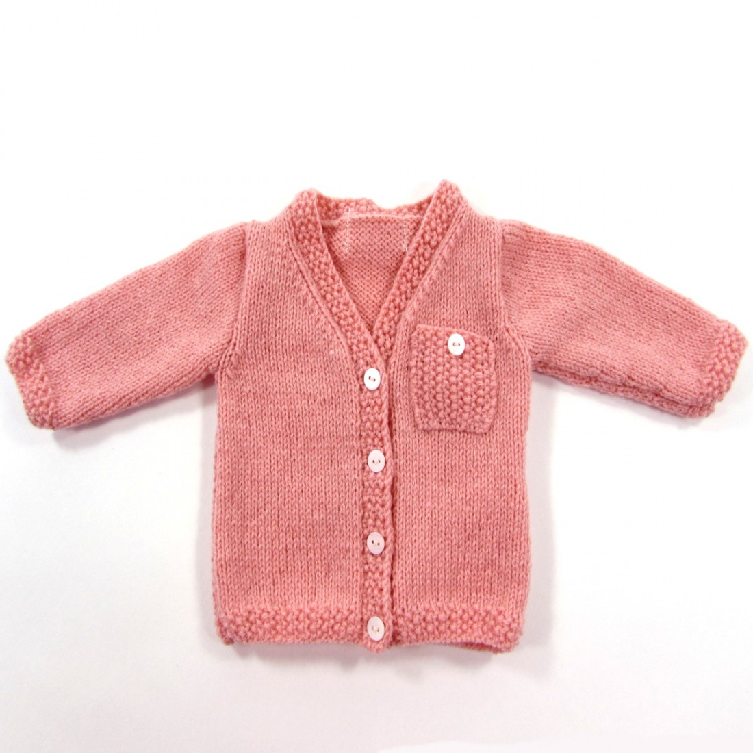 gilet rose bebe