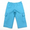Pantalon bébé imitation daim bleu turquoise