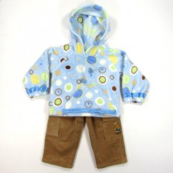 Sweatshirt à capuche et pantalon bébé garçon