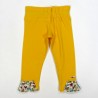 Legging bébé fille de dos large ceinture de 7 cm élastiquée et volants noeuds