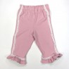Pantalon bébé fille 18 mois en maille jacquard rose pailletée