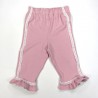 Pantalon bébé fille 18 mois en maille jacquard rose pailletée