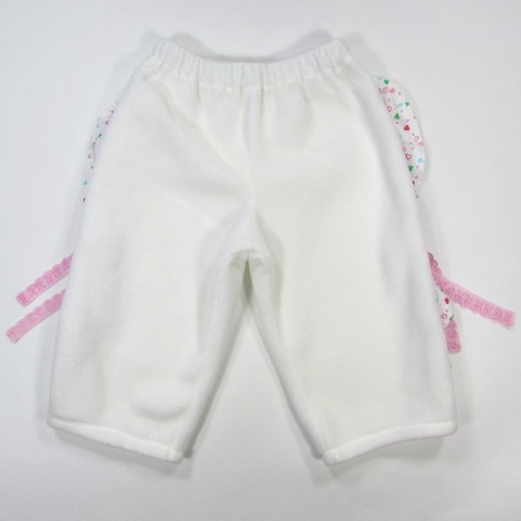 Pantalon blanc polaire bebe reveur handmade