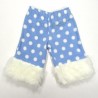 Pantalon hiver en polaire bleu et blanc bébé garçon