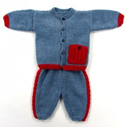 Vue d'ensemble salopette et cardigan pour bébé garçon de la naissance à 6 mois