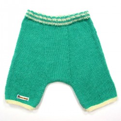 Sarouel bébé garçon tricot vert émeraude