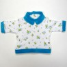 Tee-shirt bébé garçon en jersey blanc à motifs lapins