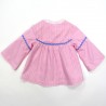 Haut bébé fille 18 mois en coton vichy rose