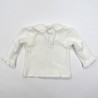 Blouse broderies blanches bébé fille 18 mois