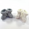 Chaussons en laine pour bébé garçon prématuré idéal pour réchauffer les petits pieds